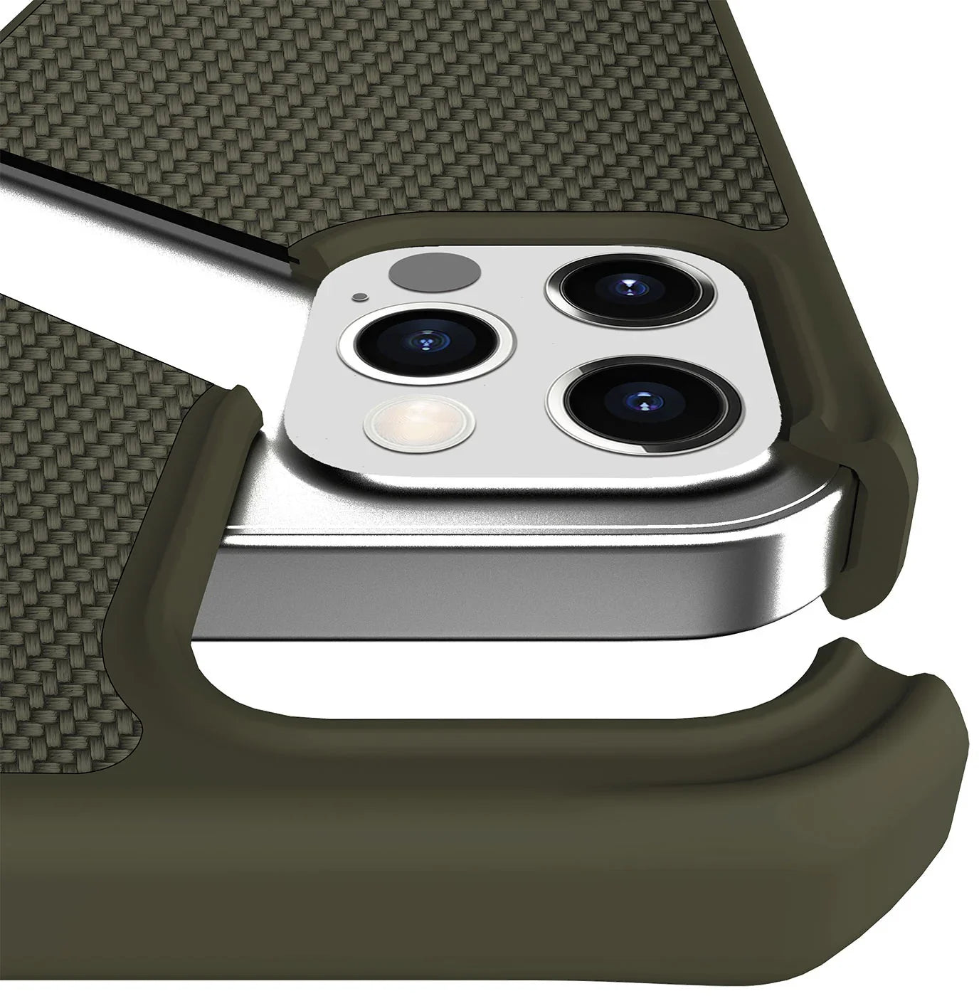 Itskins Hybrid Ballistic iPhone 12 & 12 Pro Magsafe Case -Khaki - Tashqila Itskins Hybrid Ballistic iPhone 12 & 12 Pro Magsafe Case -Khaki - Tashqila